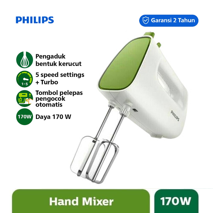 Philips Hand Mixer - HR1552/40 - Hijau